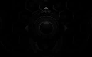 A Black Background With A Black Clock Wallpaper