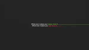 A Black Background With A Green Line And A Green Text Wallpaper