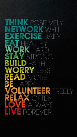 A Black Background With Words On It Wallpaper