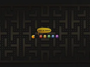 A Black Screen With A Maze Of Balls Wallpaper