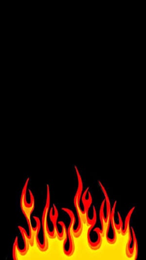 A Blazing Flame Burning Brightly Wallpaper