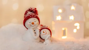 A Blissful Winter Wonderland Of Snow Wallpaper