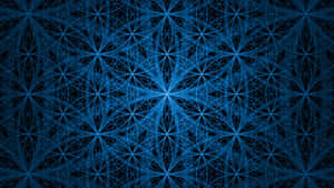 A Blue Abstract Pattern With A Lot Of Stars Wallpaper