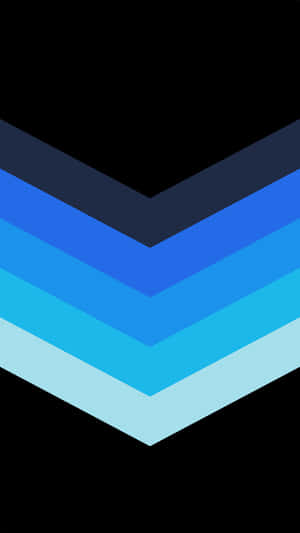 A Blue And Blue Chevron Icon On A Black Background Wallpaper