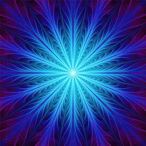 A Blue And Purple Starburst Design Wallpaper