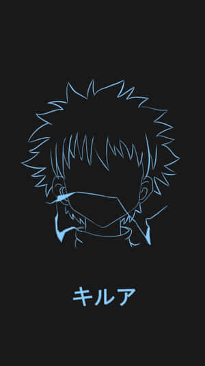 A Blue Anime Character With A Blue Face Wallpaper