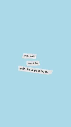 A Blue Background With A Piece Of Paper With The Words'you Are Happy' Wallpaper