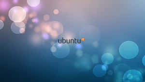 A Blue Background With The Word Ubuntu Wallpaper