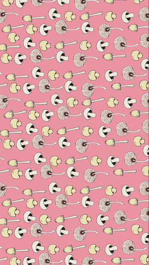 A Blush Pink Iphone With Its Screen Lit Up, Ready For Use. Wallpaper