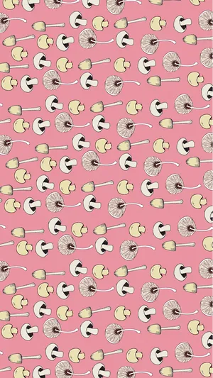 A Blush Pink Iphone With Its Screen Lit Up, Ready For Use. Wallpaper