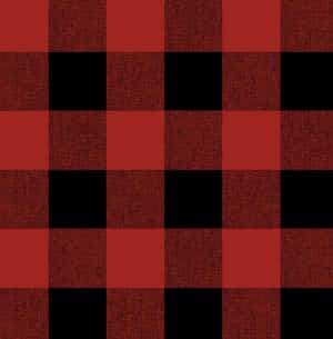 A Bold Plaid Pattern Of Black And Red. Wallpaper