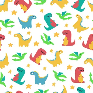 A Bright And Adorable Look At A Cartoon Dinosaur Wallpaper