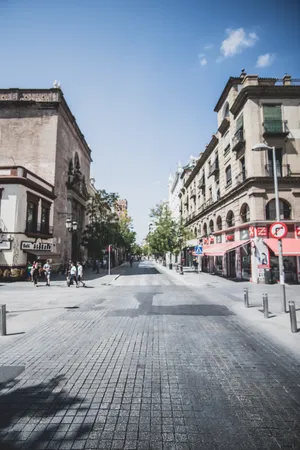 A Bright Tourist Spot Street Wallpaper