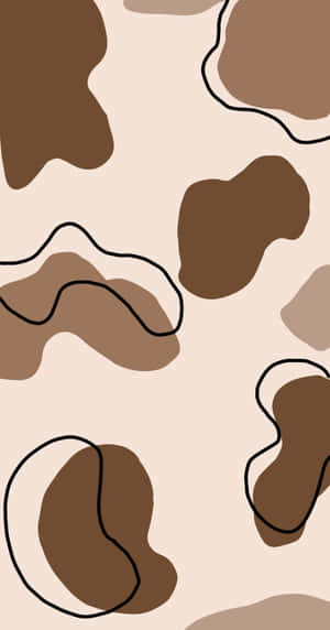 A Brown And Beige Camouflage Pattern Wallpaper