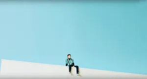 A Calming, Calming Blue Aesthetic Desktop Wallpaper Wallpaper