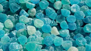 A Calming Teal Aesthetic Laptop Workspace Wallpaper