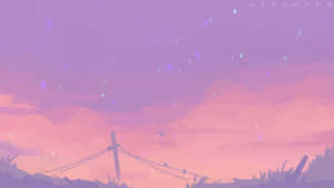 A Calming Visual Of Pastel Pink And Purple Hues Wallpaper