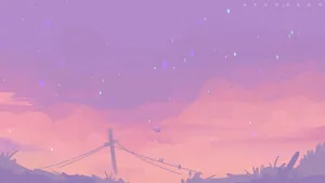 A Calming Visual Of Pastel Pink And Purple Hues Wallpaper