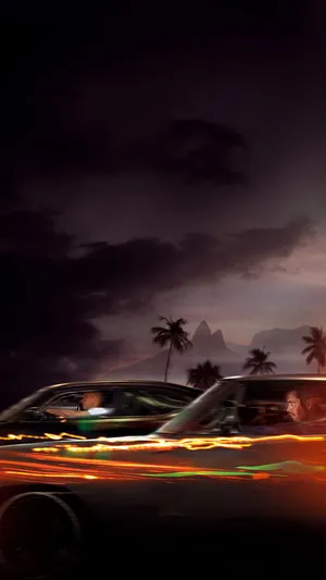 A Car Driving Down The Road Wallpaper