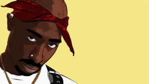 A Cartoon Caricature Of A Hip Hop Artist Wallpaper