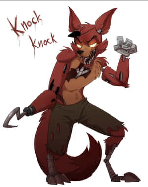 A Cartoon Fox With A Knife In His Hand Wallpaper