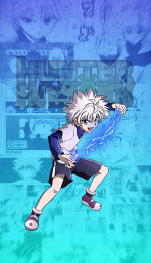 A Character With A Blue Background And A Blue Shirt Wallpaper
