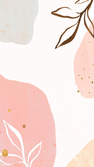 A Charming And Serenepastel Abstract Illustration Wallpaper