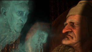 A Christmas Carol Scrooge Scary Ghost Wallpaper