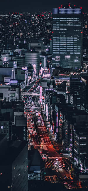 A City At Night Wallpaper