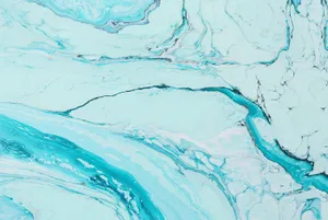 A Close Up Of A Blue And White Marble Wallpaper