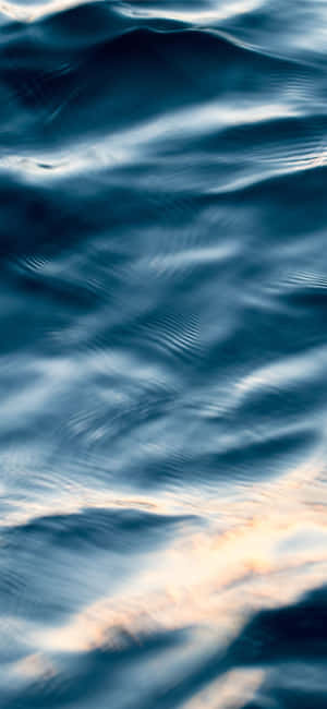 A Close Up Of The Water Surface At Sunset Wallpaper