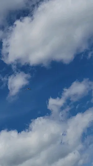 A Cloudy Blue Sky Wallpaper