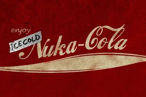 A Coca Cola Logo With The Words Nuka Cola Wallpaper