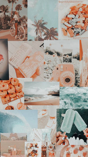 A Collage Of Pictures Of Beach, Beach, And Other Things Wallpaper