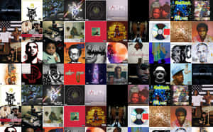 A Collage Of Various Images Of People And Music Wallpaper