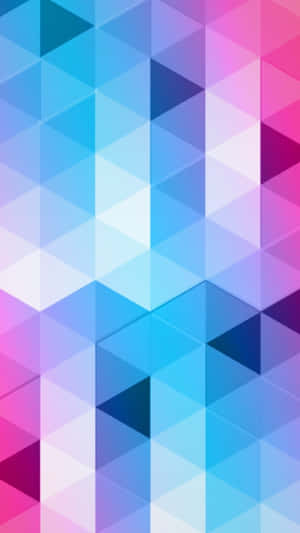 A Colorful Abstract Background With Triangles Wallpaper