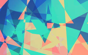 A Colorful Abstract Background With Triangles Wallpaper