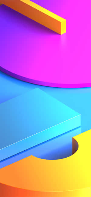 A Colorful Background With A Colorful Object Wallpaper