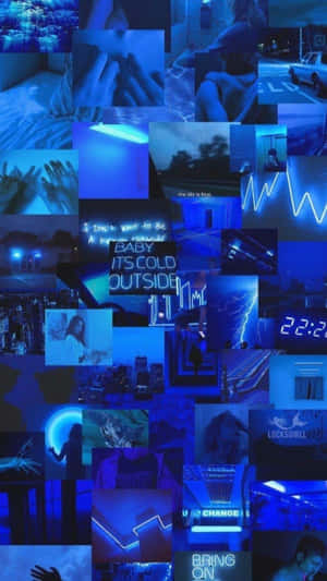 A Colorful Collection Of Blue Things Wallpaper