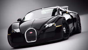 A Colorful Neon Bugatti Lighting Up The Night Wallpaper