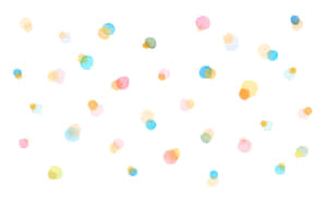 A Colorful Pattern Of Circles On A White Background Wallpaper