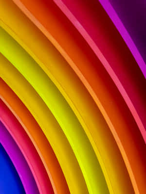 A Colorful Rainbow Background With A Rainbow Of Colors Wallpaper