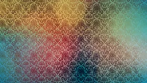 A Colorful Wallpaper With A Pattern Wallpaper