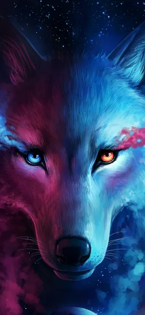 A Coolly Designed Iphone With Abstract Artwork Wallpaper