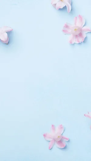 A Cute Blue Background Missed With White Circles Wallpaper