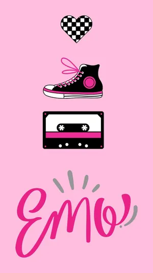 A Cute Emo Girl With Colorful Hair And Adorable Eyes Wallpaper