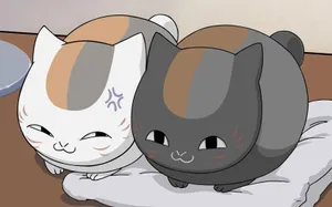 A Cute 'kawaii' Anime Cat Wallpaper
