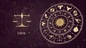 A Cute Libra Symbol Creates Balance Wallpaper