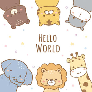 A Cute Little Cartoon Animal In The Meadow Wallpaper
