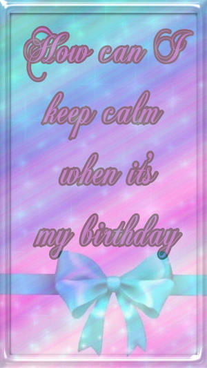 A Cute My Birthday Quote Wallpaper